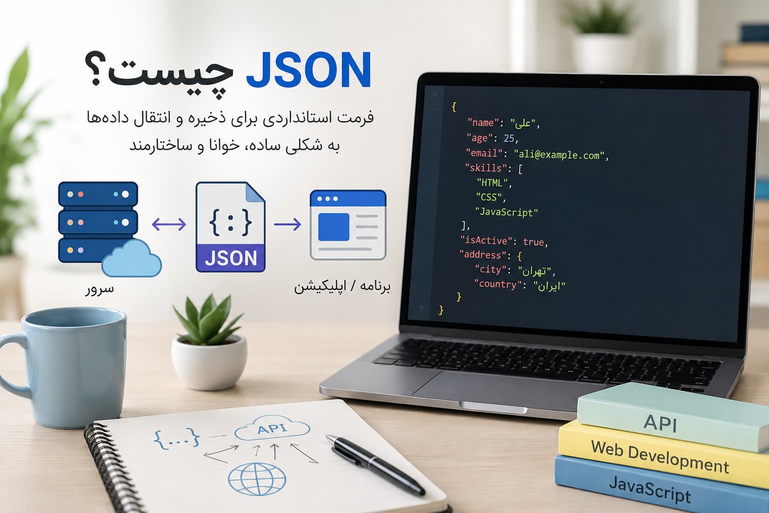 JSON؛ زبان مشترک داده‌ها
